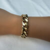 18k gold link bracelet