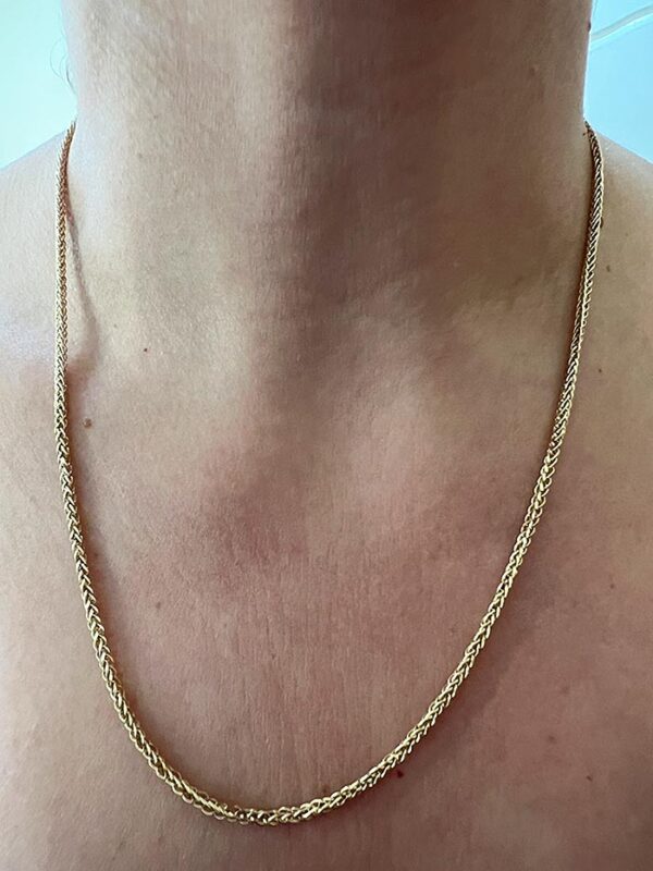 solid gold chain necklace