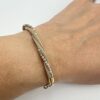 18k solid gold reversible bracelet