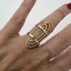 Statement gold ring for women