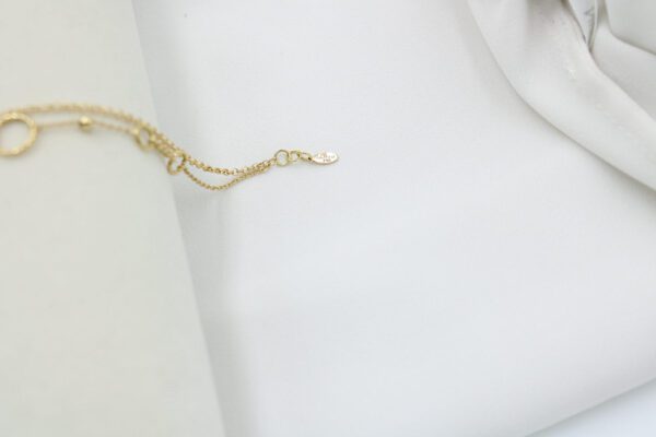 18K Solid Gold Double Chain Bracelet