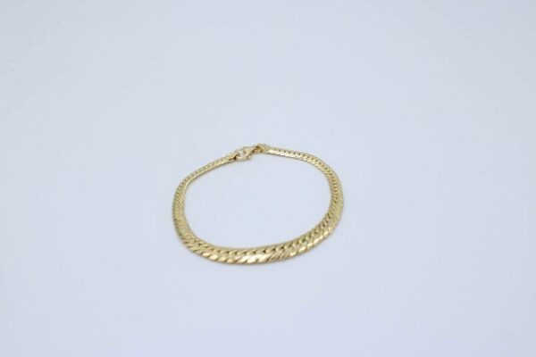 18k gold cobra mesh necklace and bracelet set18k gold cobra mesh necklace and bracelet set